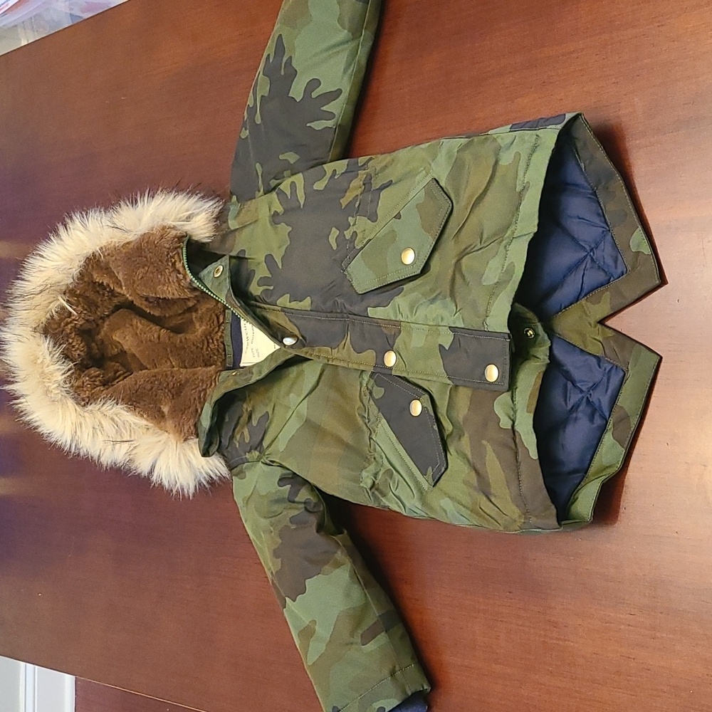 J.Crew camo winter coat